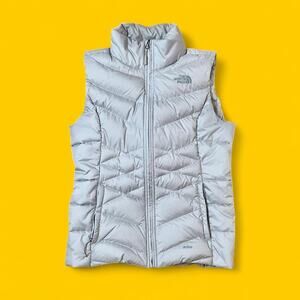 The North Face 550 Women’s Down Vest Jacket Gray Small S/P J14